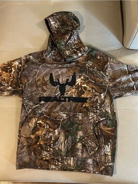 Realtree Men’s Camo Hoodie Sweatshirt - Brown/Green